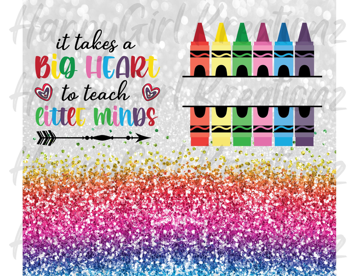 It takes a big heart to teach little minds! PERSONALIZED Tumbler