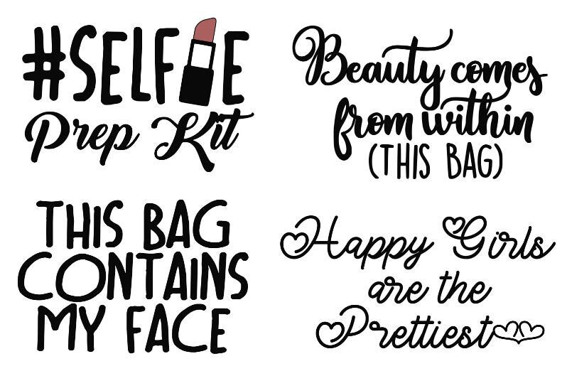 Canvas Cosmetic Bag ~ FREE PERSONALIZATION