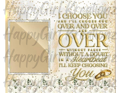 Personalized Wedding Tumbler...with duo lid!