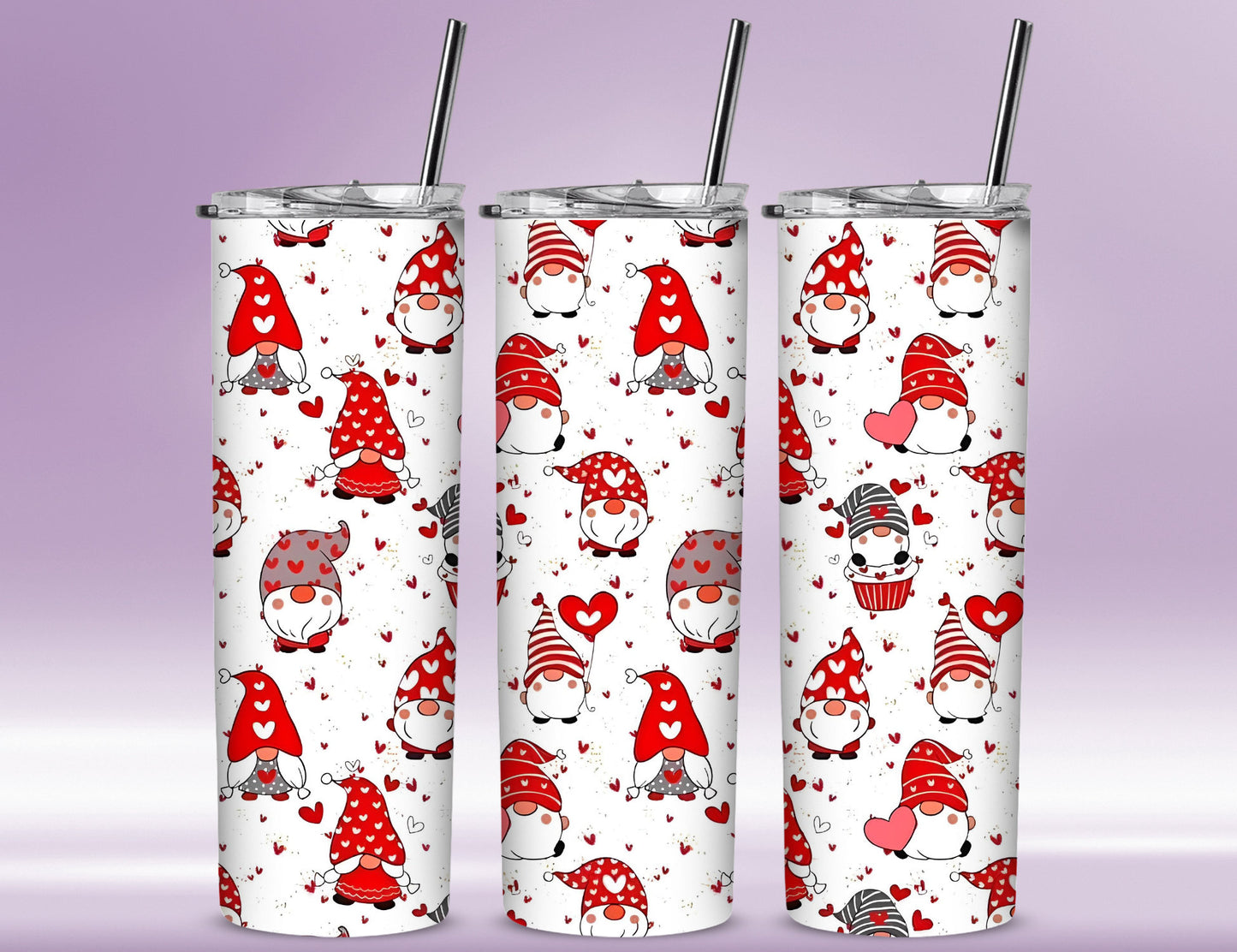 Valentine Gnomies Tumbler