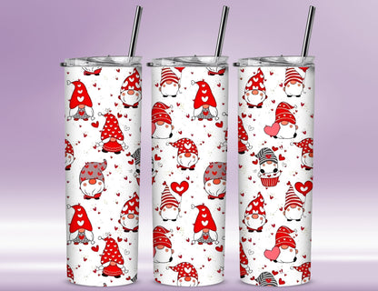 Valentine Gnomies Tumbler