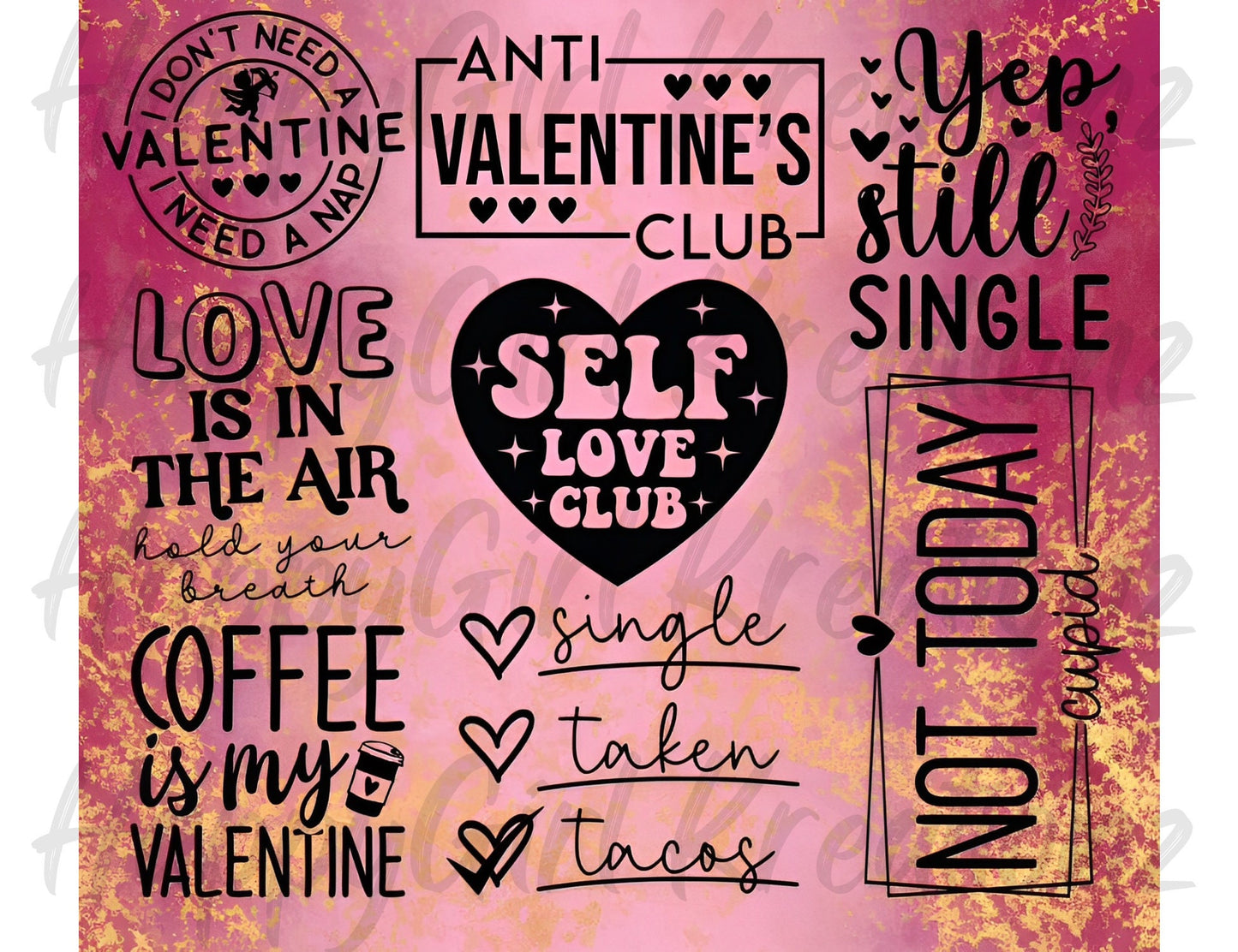 Anti-Valentine Tumbler